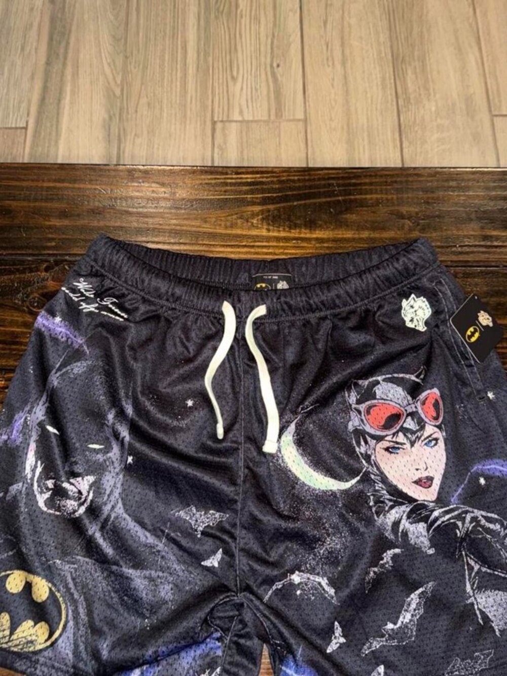Darc Sport x Batman and Catwoman mesh athletic Shorts